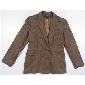 NWOT Lauren Ralph Lauren Double Breasted Wool Cashmere Blazer Coat Jacket 4